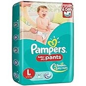 Pampers Large Size Diaper Pants (52 Count)