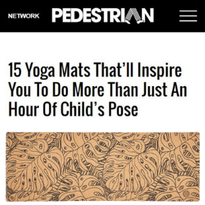 Pedestrian features chuchka eco friendly yoga mat - Chuchka Palms Mat, $79