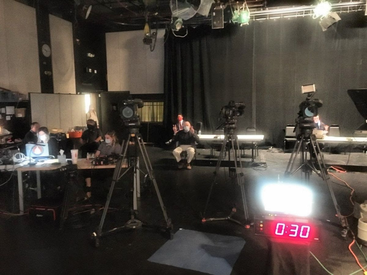 Backstage at the debate