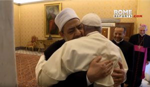 Pope embraces imam who has endorsed jihad suicide attacks against Jews and wants converts to Christianity killed