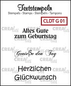 Deutsche Textstempeln G 01