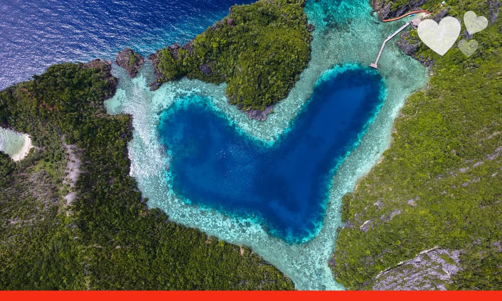 Karawapop Lagoon in Indonesië