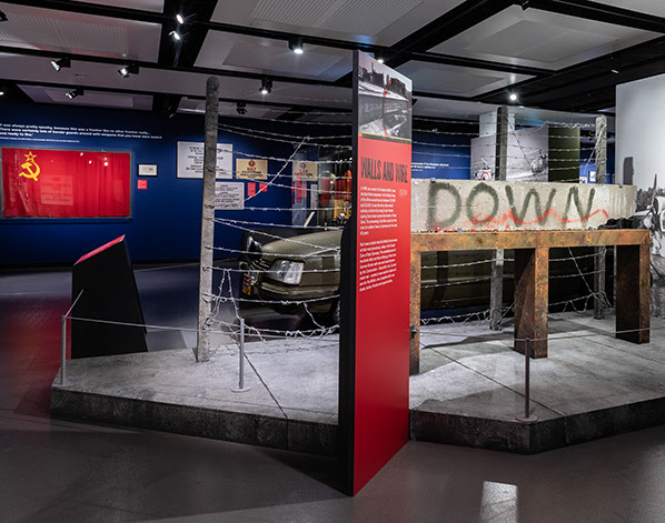 Photo of the inside of our Foe To Friend exhibition