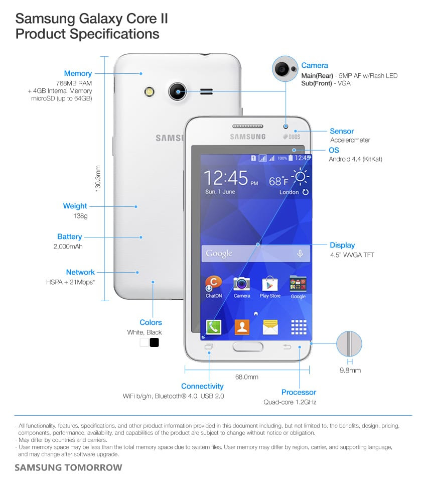 "جالاكسي كور 2" Galaxy Core II