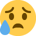 Disappointed but relieved face