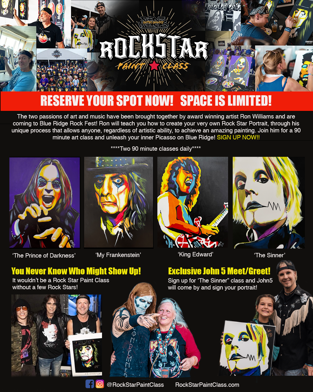 Rockstar Paint Classes with John 5 & More!