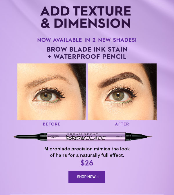Add Texture and Dimension - Brow Blade Ink Stain Plus Waterproof Pencil - $26 - Shop Now