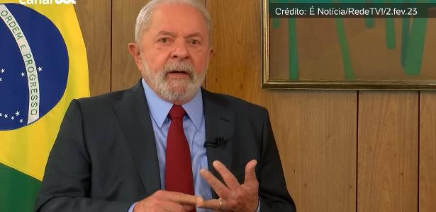 02.fev.2023 - Lula em entrevista à RedeTV!