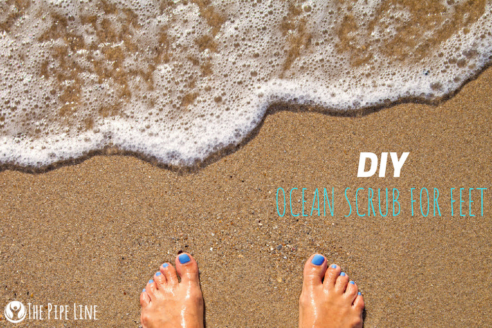 3 Ingredient DIY Ocean Scrub For Your Feet