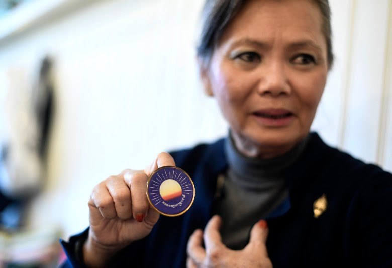 STOCKHOLM 20171121 ***FILE***Mo Sochua politician from Cambodia.Her party CNRP has been banned and she has been deprived of her place in parliament. Photo: Pontus Lundahl / TT / kod 10050