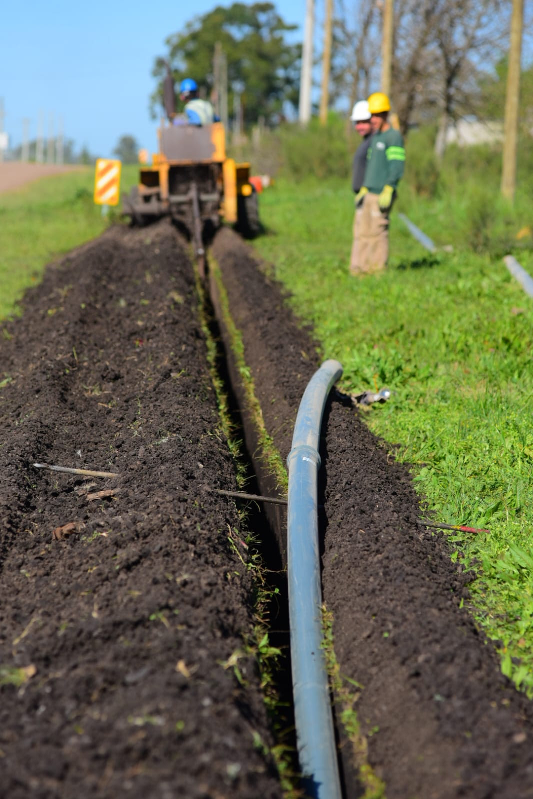 Inician las obras de agua y cloacas en el Loteo de Gileno