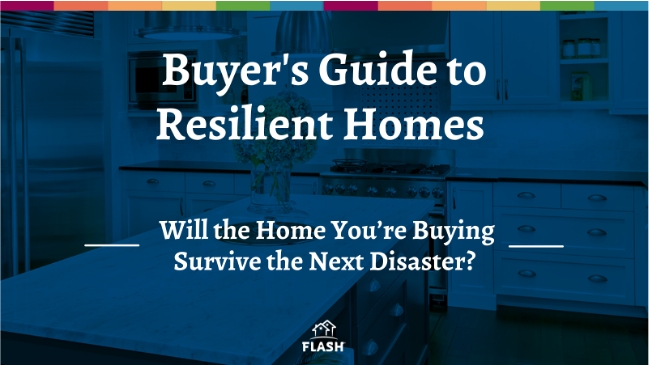Promotional graphic for Federal Alliance for Safe Home's new Buyer's Guide to Resilient Homes.
