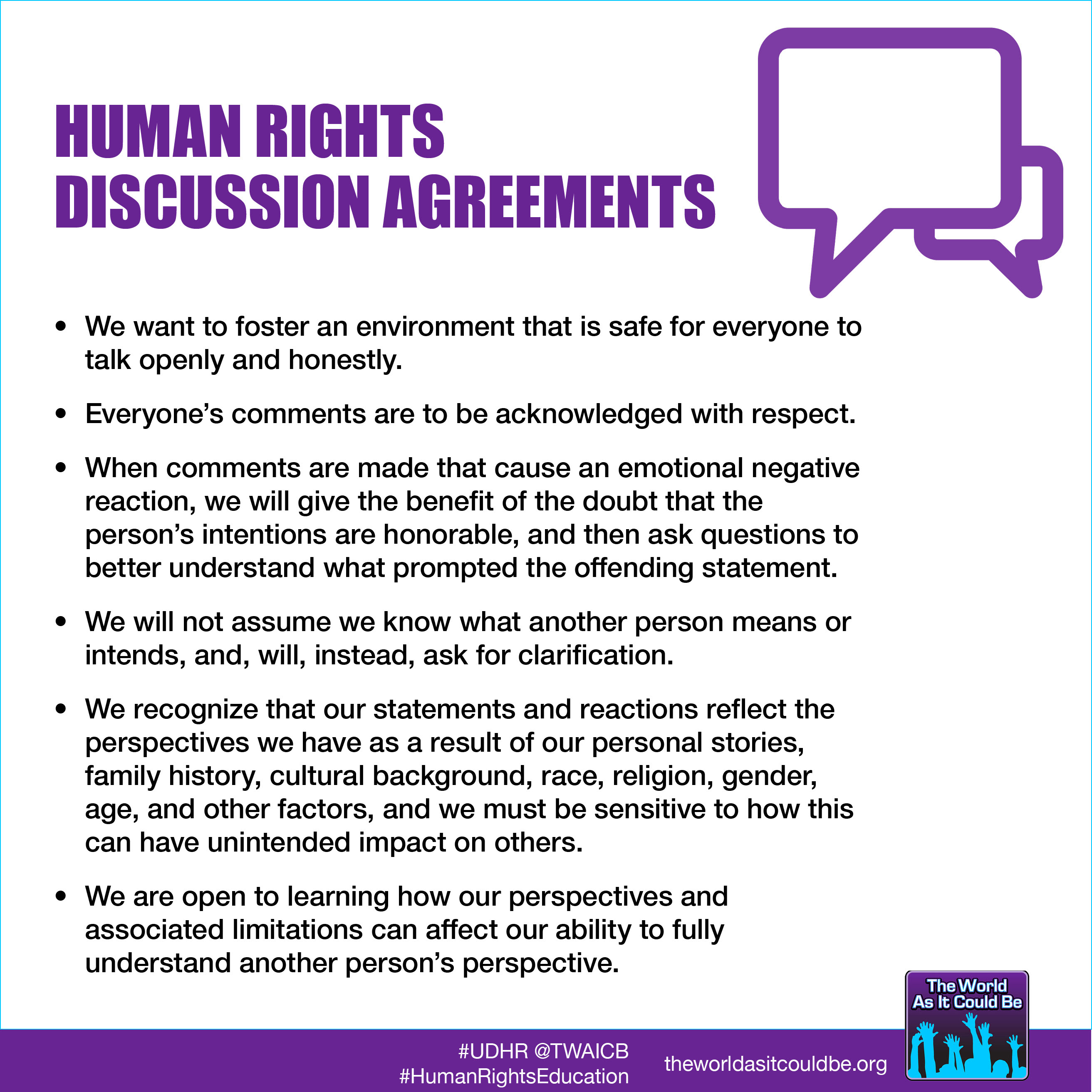 Human Rights Discussion Agreements
