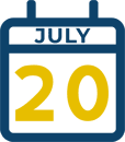 July 20 Calendar Icon