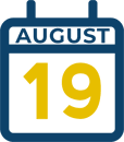 August 19 Calendar Icon