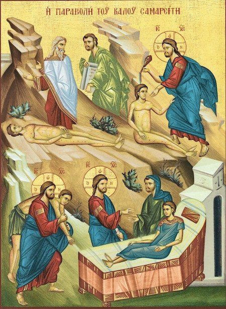 The "Good Samaritan" icon | Orthodox icons, Greek icons, Christian art