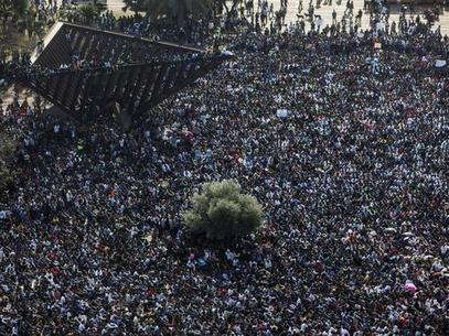 Protesta de miles de africanos en Israel