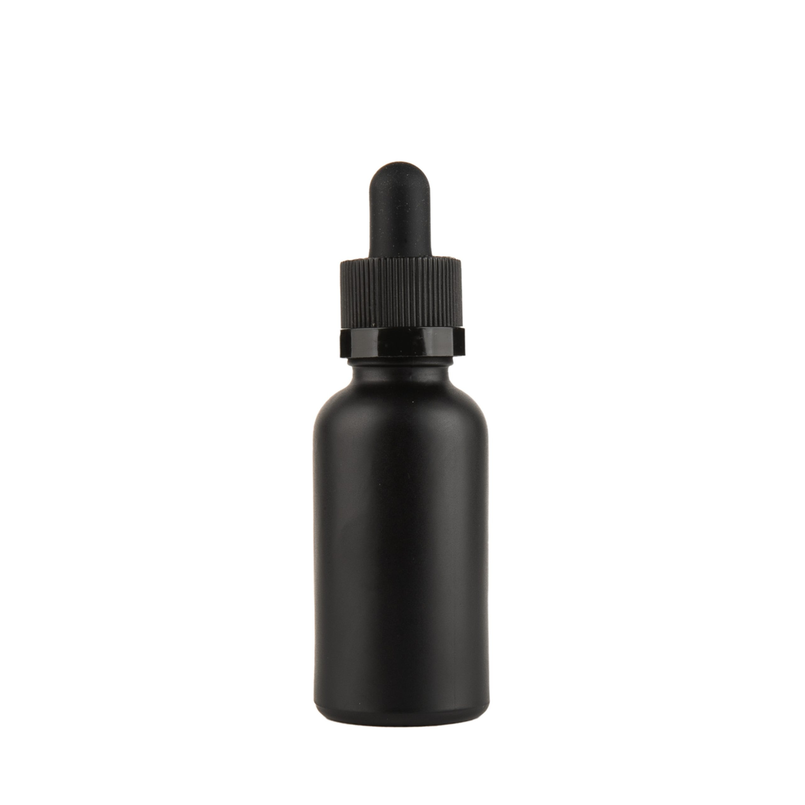 CR Matte Black Glass Dropper Bottles 30 ml Hemp CBD Oil Tincture