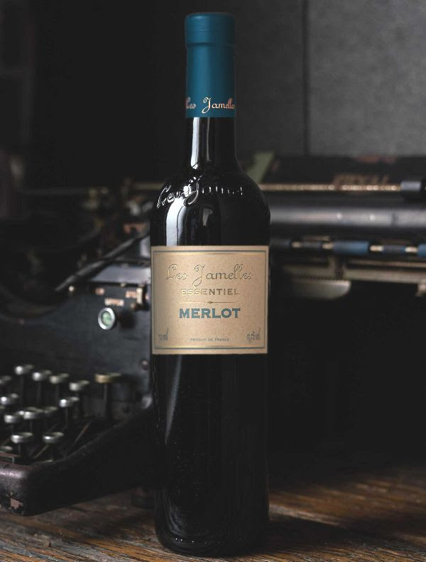 Bottle of Essentiel Merlot by Les Jamelles 2018