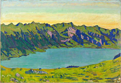 Ferdinand Hodler, Der Brienzersee von Breitlauenen aus (1906); sold for CHF 2,875,000 (~$3 million) on 17 June 2022 by Galerie Kornfeld in Bern Ferdinand Hodler, Der Brienzersee von Breitlauenen aus (1906); sold for CHF 2,875,000 (~$3 million) on 17 June 2022 by Galerie Kornfeld in Bern