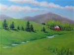 CROSSROADS FARM landscape oil painting - Posted on Wednesday, April 15, 2015 by Barbara Fox