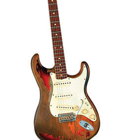 Axe Heaven - Aged Fender Strat Mini Guitar