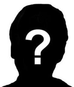 question mark, headshot, silhouette, black and white, student of the month, award