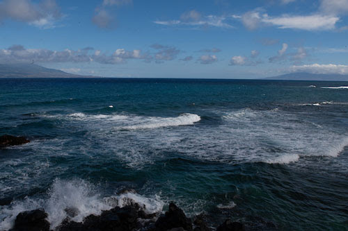Watching the waves and enjoying the ocean on Molokaʻi.