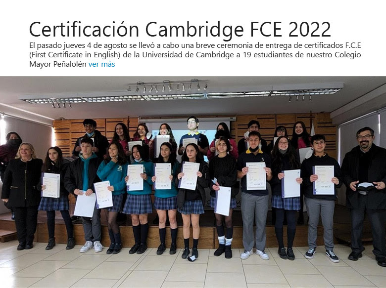 Certificación Cambridge FCE 2022