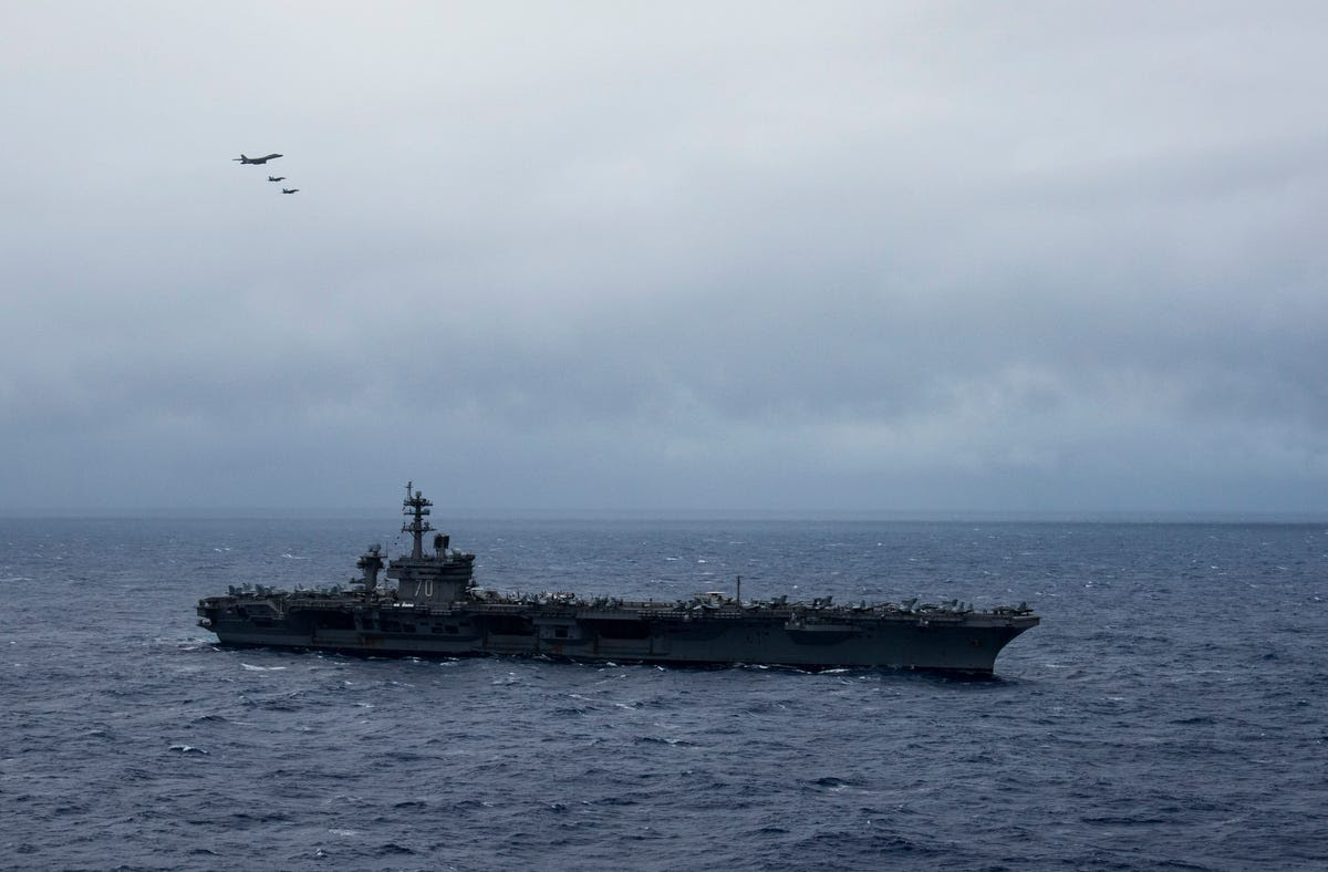 For the US, checking Beijing in the Pacific often means sailing carrier strike groups through the region — something the Navy has done for decades, whether China protests or not.