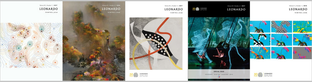Leonardo journal covers Leonardo journal covers
