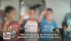 ISIS children: “We will crush the heads of the apostates. By the will of Allah, Islamic State caliphate remains.”