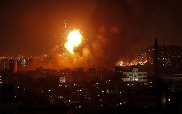 gaza bombed