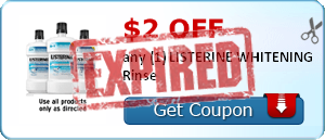 $2.00 off any (1) LISTERINE WHITENING Rinse