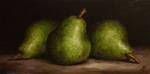 Three Comice Pears - Posted on Monday, February 23, 2015 by Jane Palmer