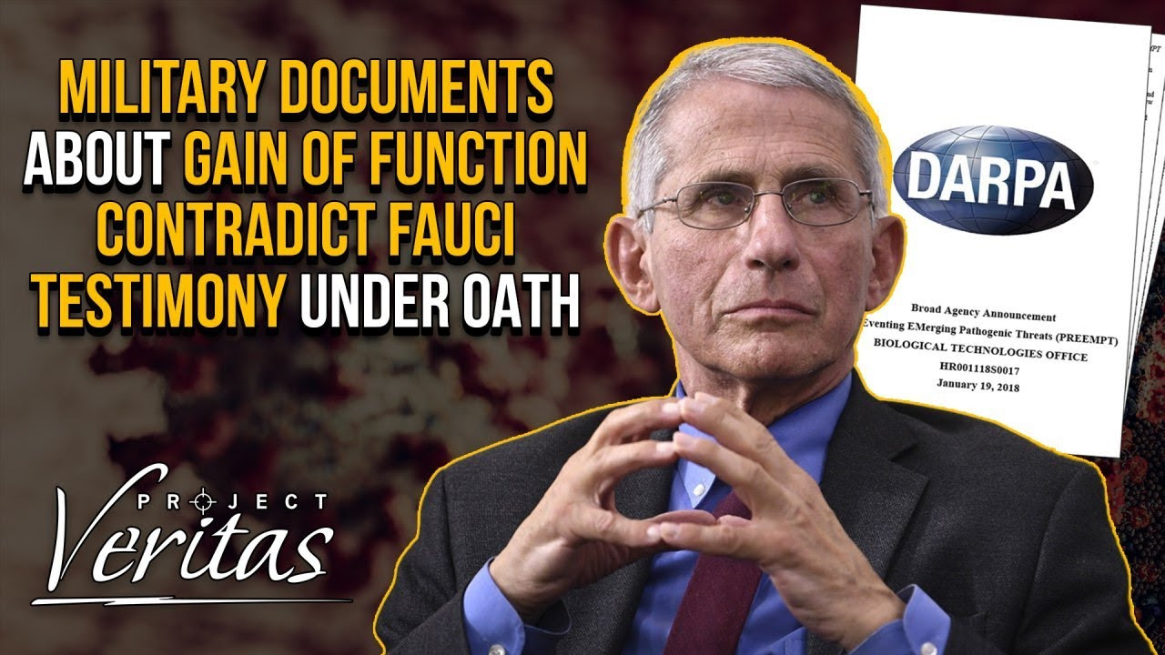  Project Veritas: Military Documents About Gain of Function Contradict Fauci Testimony Under Oath JEBm93UCaQ