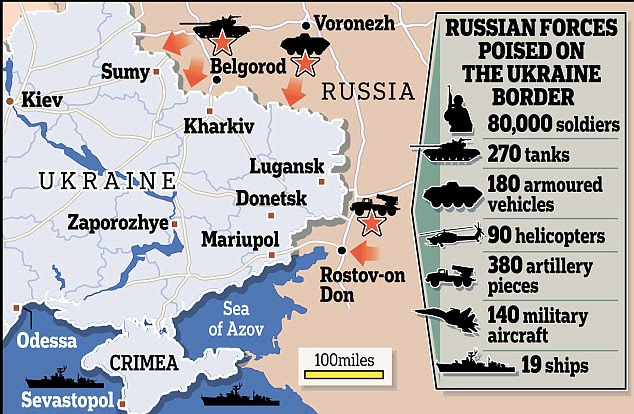 Russian Red Army Masses 80,000 Troops On Ukraine Border