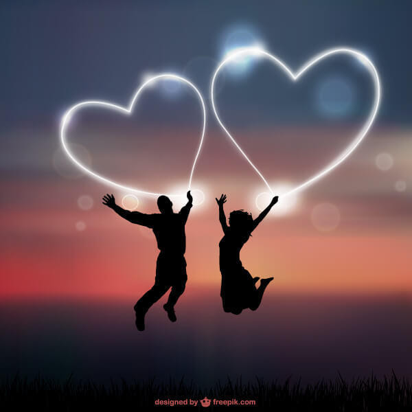 604-abstract-love-heart-background-romantic-couple-silhouettes