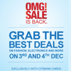 Citibank OMG Sale : Save up to 50% off (Valid on 3rd & 4th Dec)
