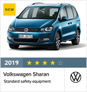 Volkswagen Sharan - Resultados Euro NCAP Diciembre 2019 - 4 estrellas