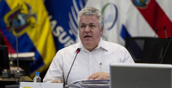 El vicecanciller ecuatoriano, Leonardo Arízaga, cuyo país ejerce actualmente la presidencia protémpore de la Celac. / JOSÉ JÁCOME (EFE)