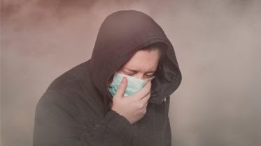 Bad Air Quality Woman Mask