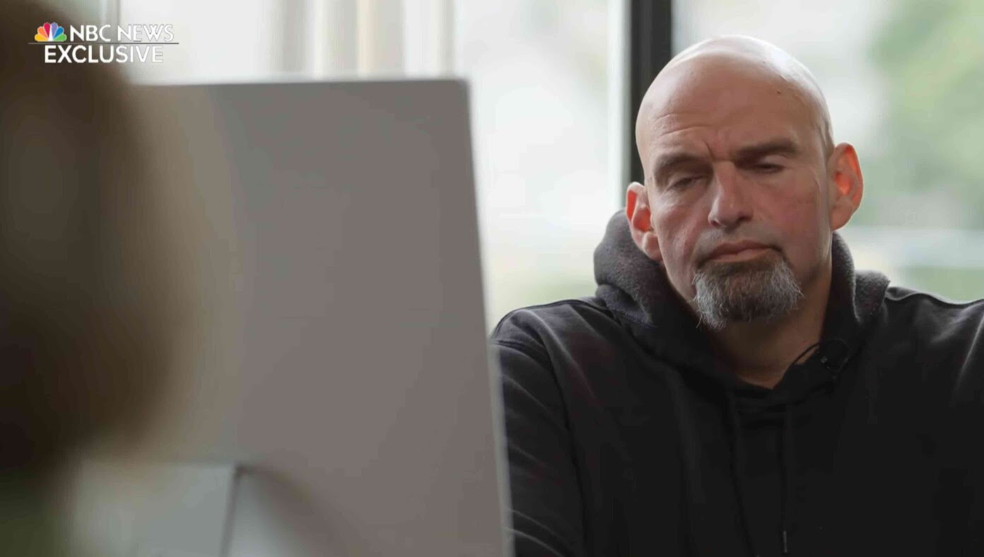 Asked If He Has Cognitive Ability To Be A Senator, Fetterman Blinks Twice For 'Yes'