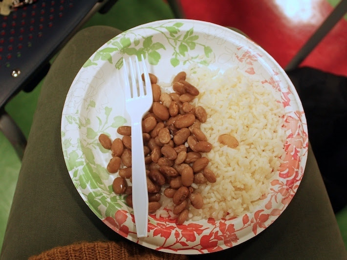 beans, rice