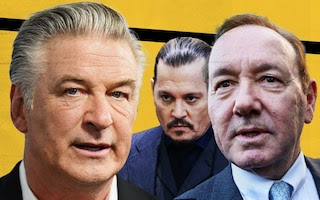 Alec Baldwin (left), Johnny Depp (centre) and Kevin Spacey (right)