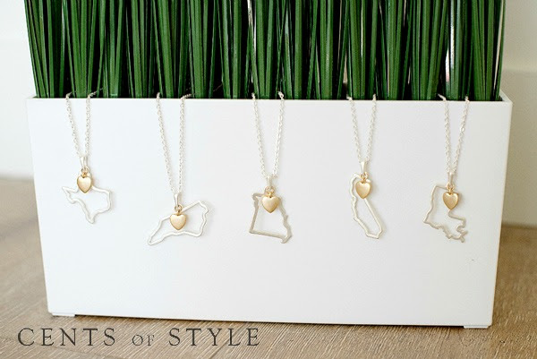 IMAGE: Fashion Friday- 3/20/15- State Necklaces- $11.95 & FREE SHIPPING, +20% Commission w/Code HOME