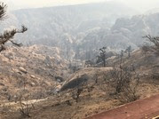 Devils Punchbowl Natural Area burned by Bobcat fire