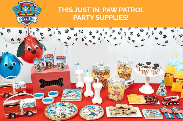 Paw Patrol birthday party supplies