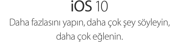 iOS 10. Do more. Say more. Play more.