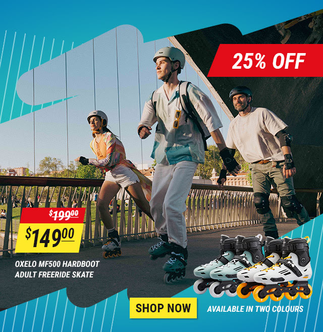 Oxelo Mf500 Hardboot Adult Freeride Skate